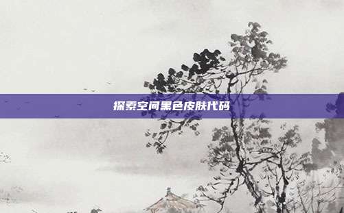 探索空间黑色皮肤代码