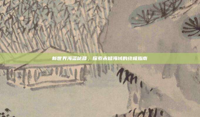 新世界海盗秘籍,探索未知海域的终极指南