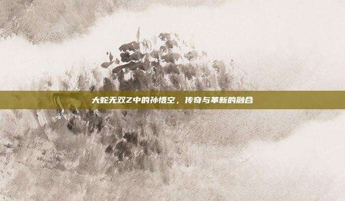 大蛇无双Z中的孙悟空,传奇与革新的融合