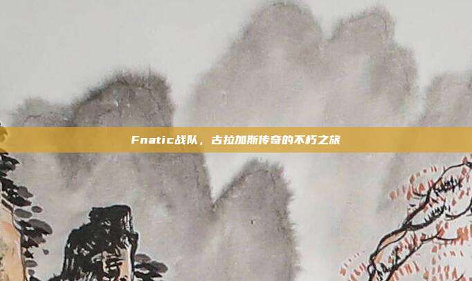 Fnatic战队,古拉加斯传奇的不朽之旅