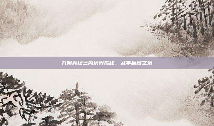 九阴真经三内境界揭秘,武学至高之境