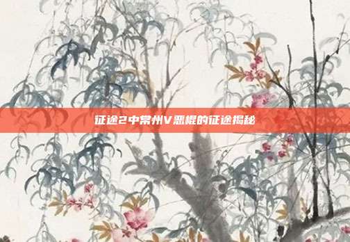 征途2中常州V恶棍的征途揭秘