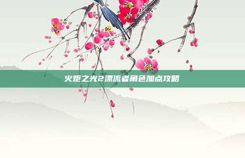 火炬之光2漂流者角色加点攻略