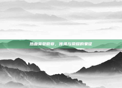 热血英豪徽章,传承与荣耀的象征