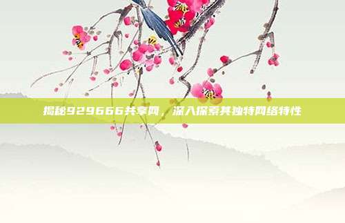 揭秘929666共享网,深入探索其独特网络特性
