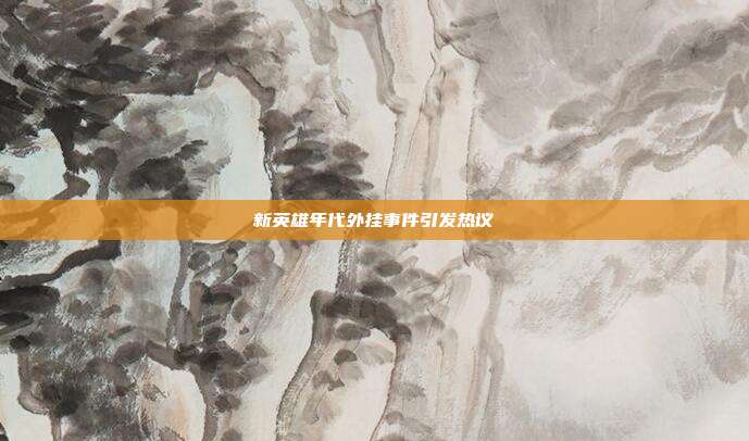 新英雄年代外挂事件引发热议