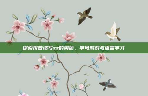 探索拼音缩写zz的奥秘,字母游戏与语言学习