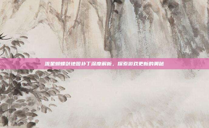 流星蝴蝶剑地图补丁深度解析,探索游戏更新的奥秘