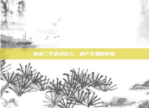 新浪二手房经纪人,房产交易的桥梁