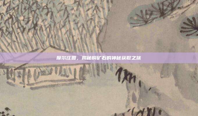 摩尔庄园,揭秘铜矿石的神秘获取之旅