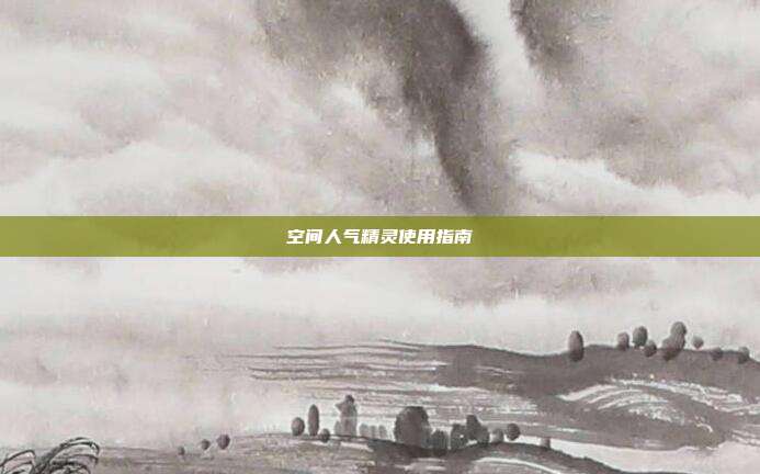 空间人气精灵使用指南