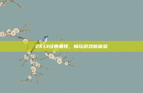 2K13经典重现,畅玩游戏新体验