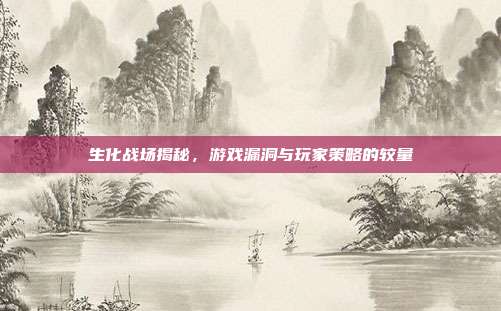 生化战场揭秘,游戏漏洞与玩家策略的较量