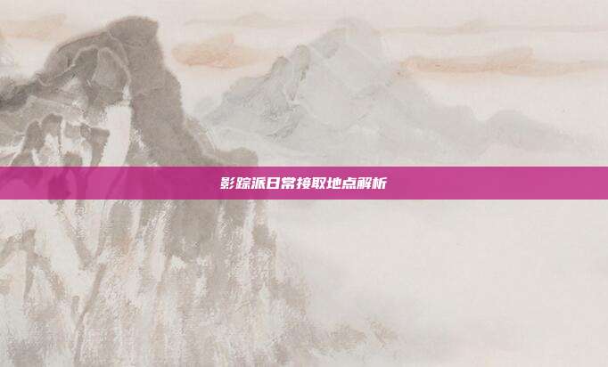 影踪派日常接取地点解析