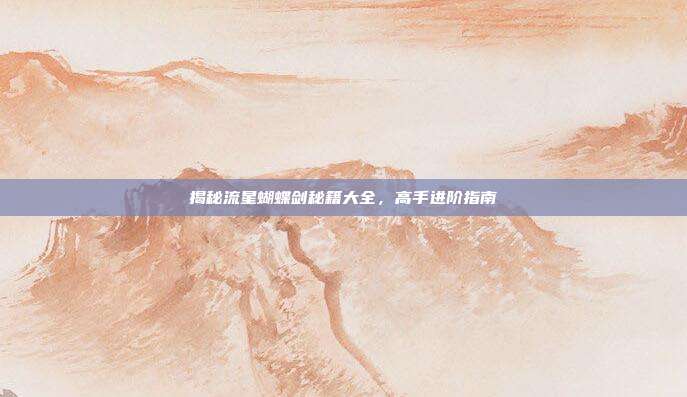 揭秘流星蝴蝶剑秘籍大全,高手进阶指南