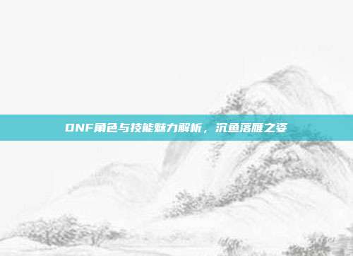 DNF角色与技能魅力解析,沉鱼落雁之姿