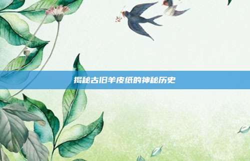 揭秘古旧羊皮纸的神秘历史