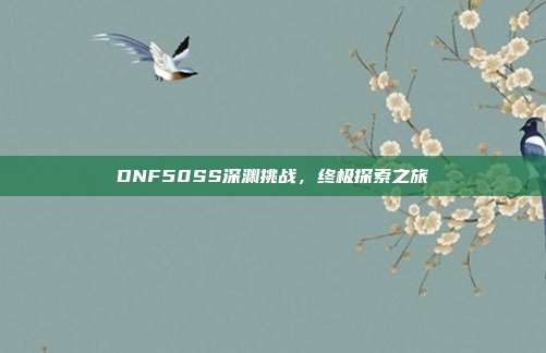 DNF50SS深渊挑战,终极探索之旅