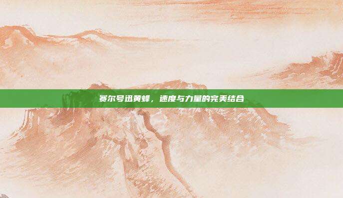 赛尔号迅黄蜂,速度与力量的完美结合