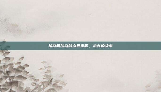 拉斯维加斯的血色余晖,未完的故事