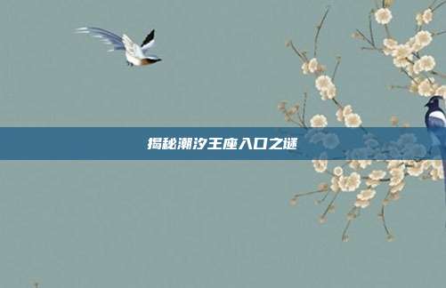 揭秘潮汐王座入口之谜