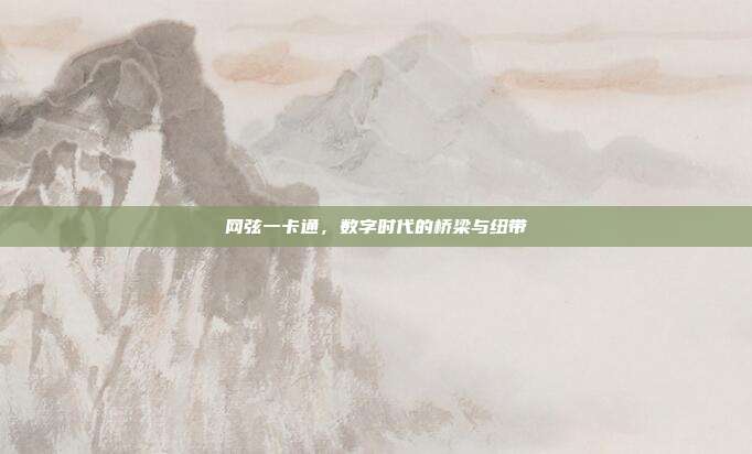 网弦一卡通,数字时代的桥梁与纽带