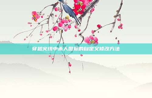 穿越火线中杀人图标的自定义修改方法