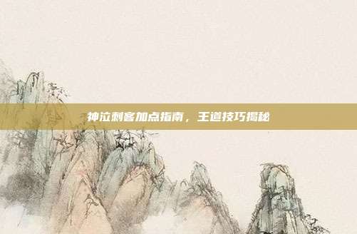 神泣刺客加点指南,王道技巧揭秘