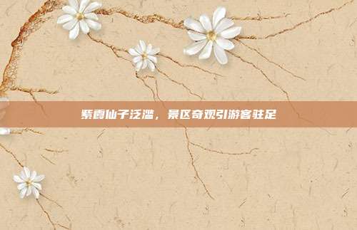 紫霞仙子泛滥,景区奇观引游客驻足