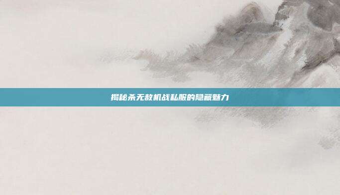 揭秘杀无赦机战私服的隐藏魅力