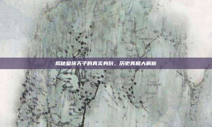 揭秘皇族天子的真实身份,历史真相大解析