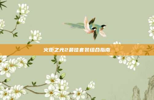 火炬之光2最佳套装组合指南
