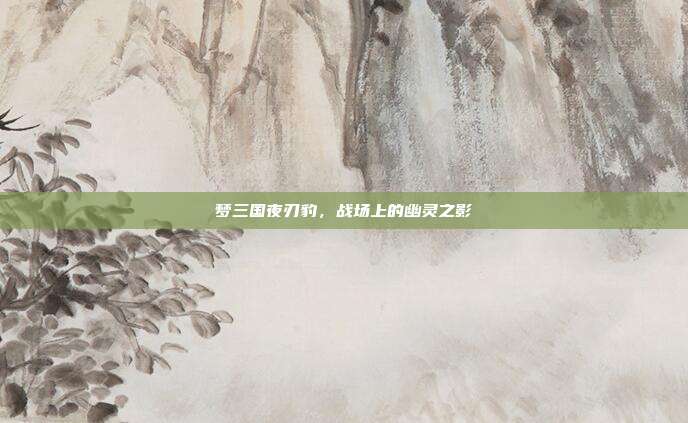 梦三国夜刃豹,战场上的幽灵之影