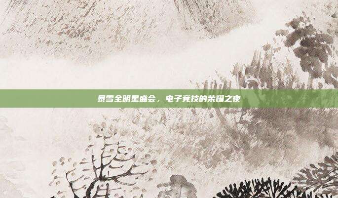 暴雪全明星盛会,电子竞技的荣耀之夜