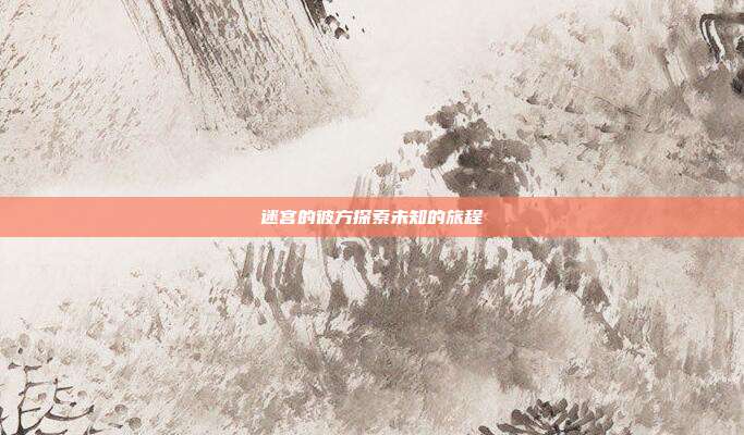 迷宫的彼方探索未知的旅程