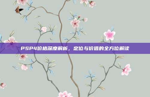PSP4价格深度解析,定位与价值的全方位解读