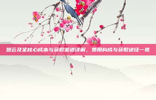 慧云及圣核心成本与获取渠道详解,费用构成与获取途径一览