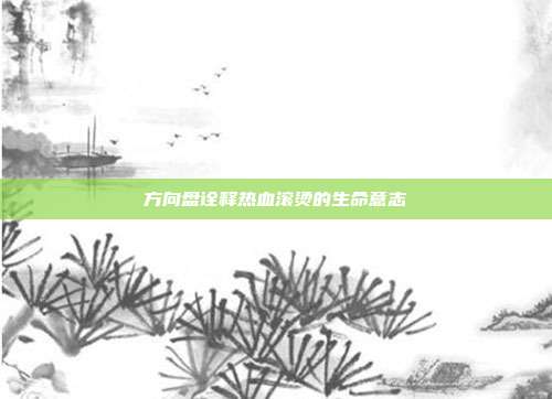 方向盘诠释热血滚烫的生命意志
