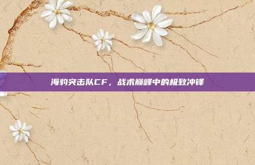 海豹突击队CF,战术巅峰中的极致冲锋