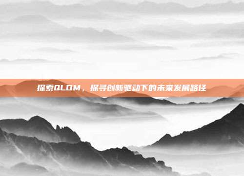 探索QLDM,探寻创新驱动下的未来发展路径
