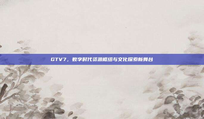 GTV7,数字时代资源枢纽与文化探索新舞台