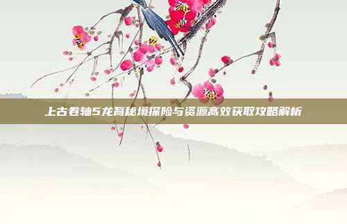 上古卷轴5龙裔秘境探险与资源高效获取攻略解析