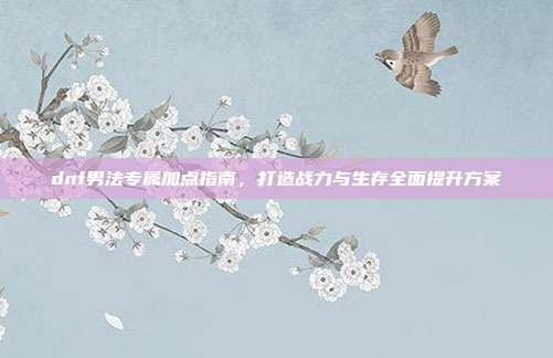 dnf男法专属加点指南,打造战力与生存全面提升方案