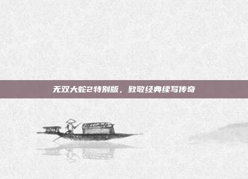 无双大蛇2特别版,致敬经典续写传奇