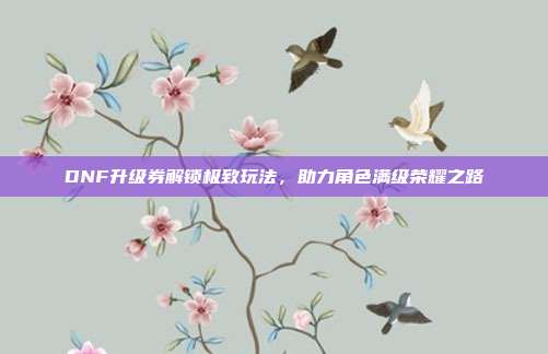 DNF升级券解锁极致玩法,助力角色满级荣耀之路