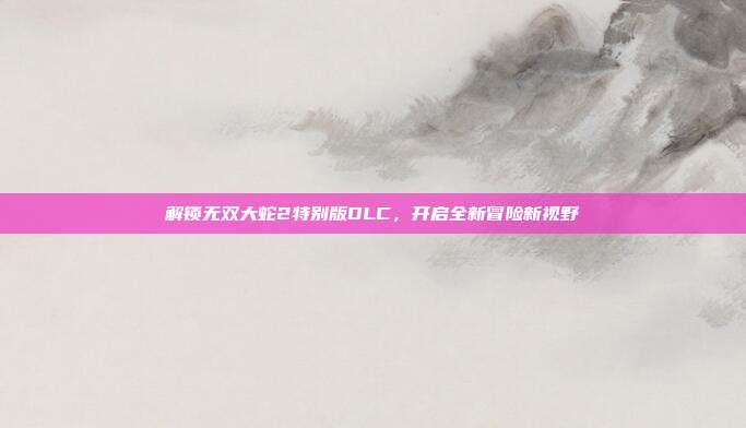 解锁无双大蛇2特别版DLC,开启全新冒险新视野