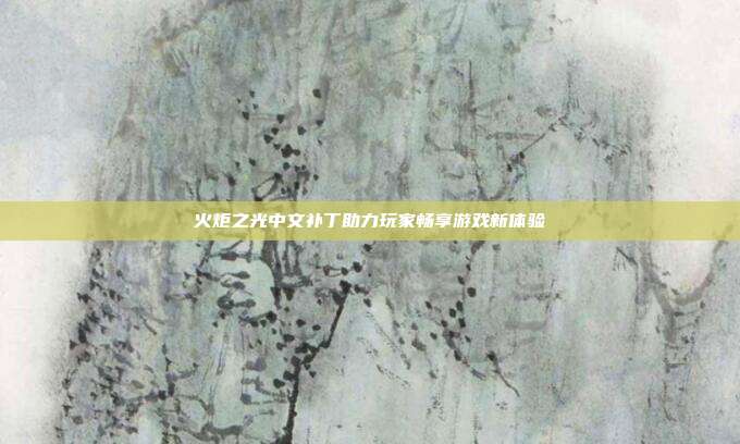 火炬之光中文补丁助力玩家畅享游戏新体验