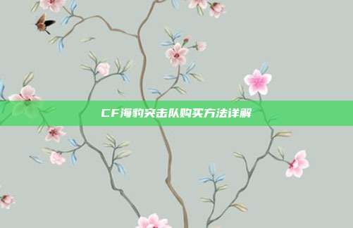 CF海豹突击队购买方法详解