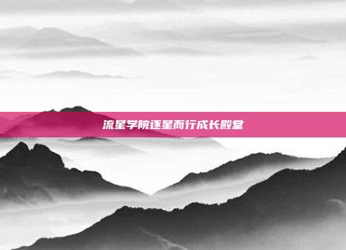 流星学院逐星而行成长殿堂