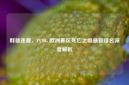 群雄逐鹿,PUBG 欧洲赛区死亡之组最新排名深度解析